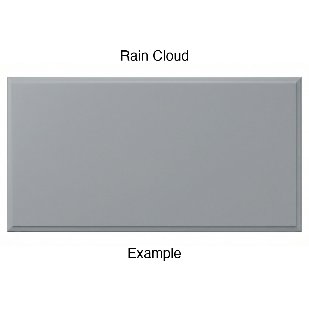 RR980 Thermofoil (Adobe Style) Drawer Front, Solid, in Rain Cloud