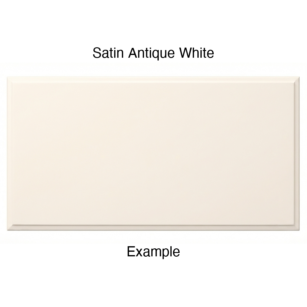 RR980 Thermofoil (Adobe Style) Drawer Front, Solid, in Satin Antique White