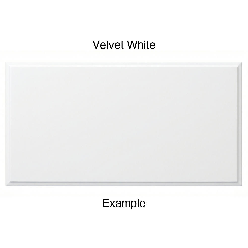 RR980 Thermofoil (Adobe Style) Drawer Front, Solid, in Velvet White