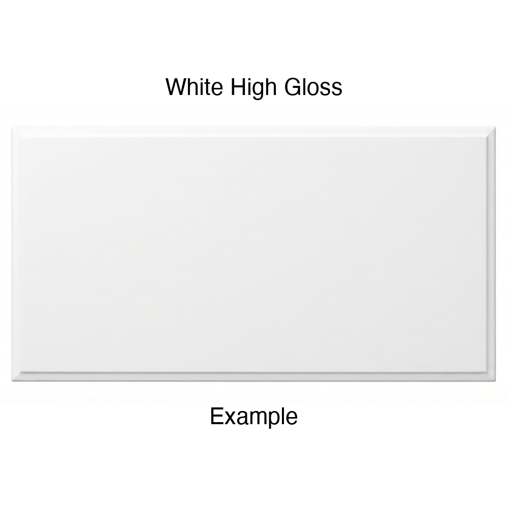 RR980 Thermofoil (Adobe Style) Drawer Front, Solid, in White High Gloss