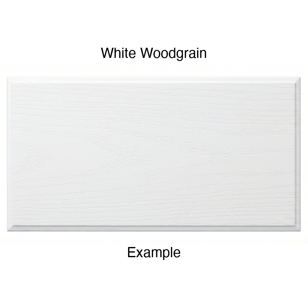 RR980 Thermofoil (Adobe Style) Drawer Front, Solid, in White Woodgrain