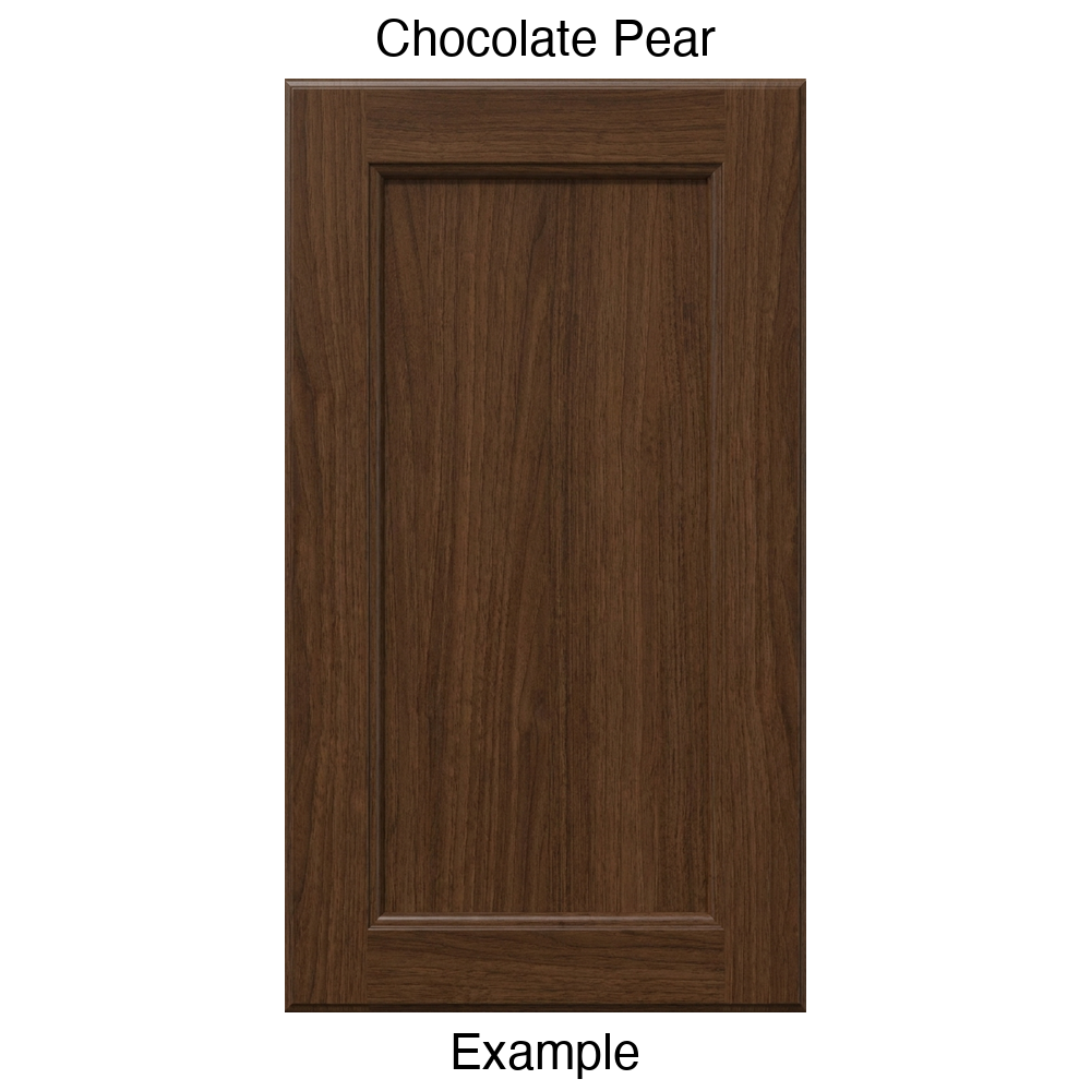 RR980 Recessed Panel Thermofoil Cabinet Door (Adobe Style) in Chocolate Pear
