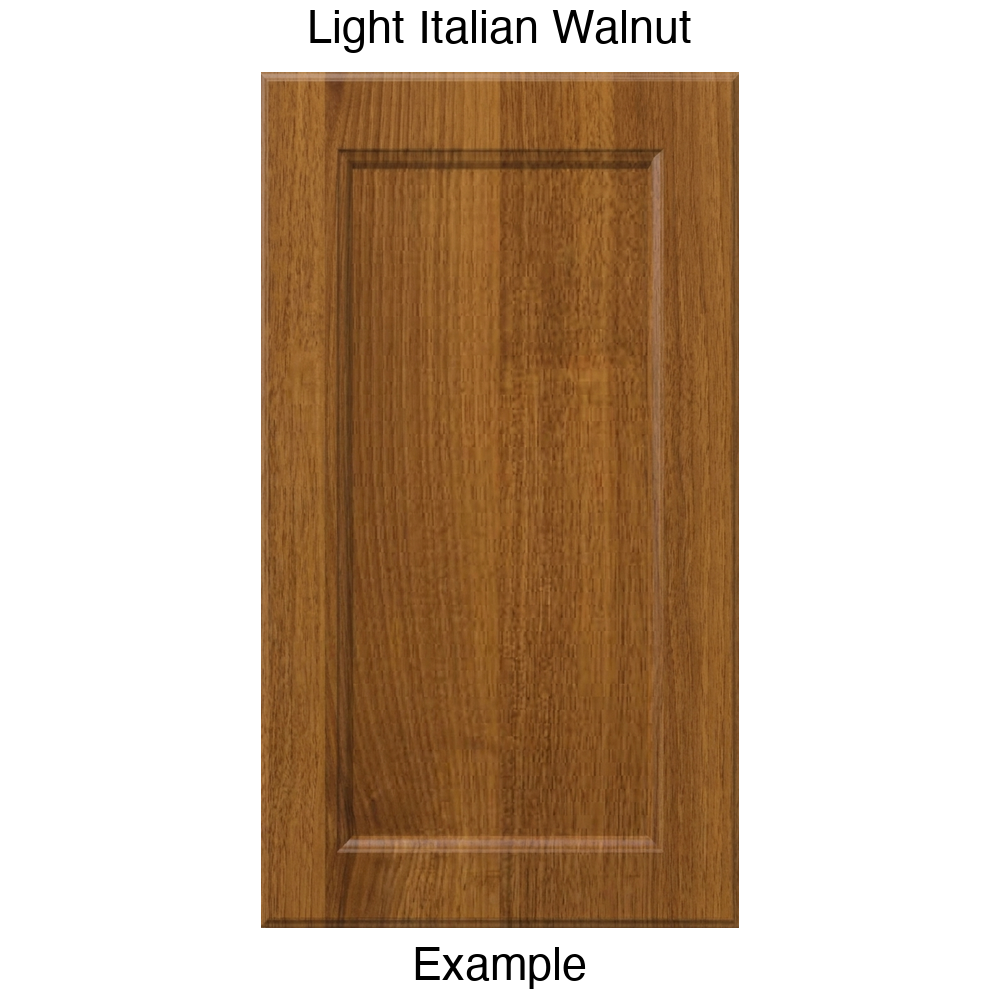 RR980 Recessed Panel Thermofoil Cabinet Door (Adobe Style) in Light Italian Walnut