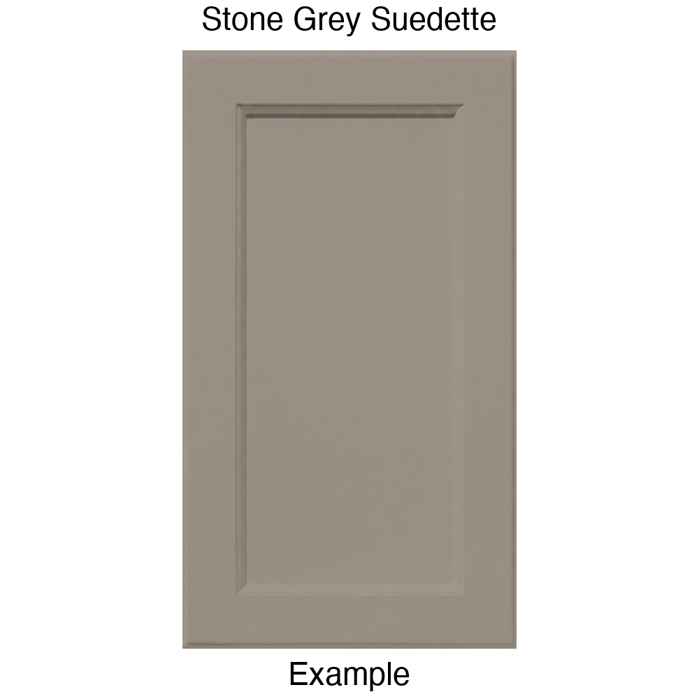 RR980 Recessed Panel Thermofoil Cabinet Door (Adobe Style) in Stone Grey Suedette