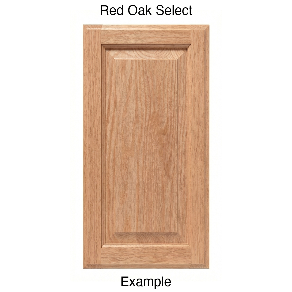 Revere Raised Panel Cabinet Door in Red Oak Select
