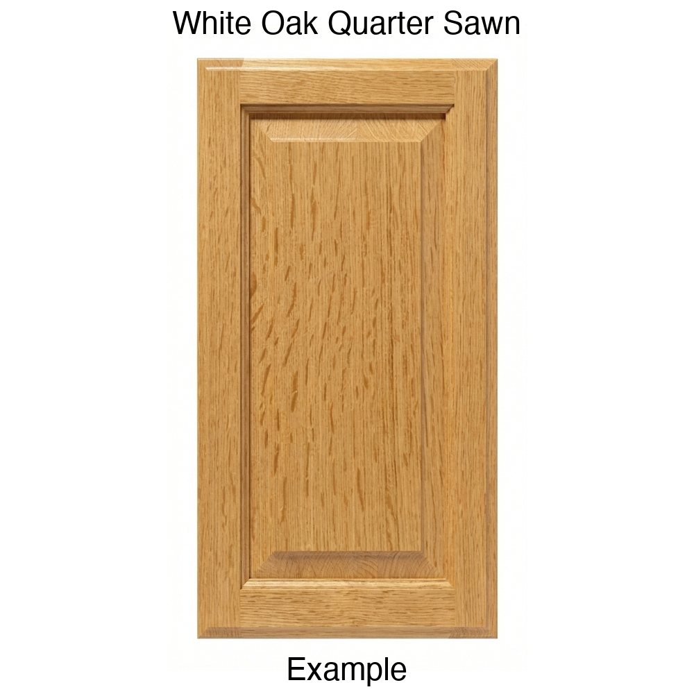 Revere Raised Panel Cabinet Door in White Oak Quarter Sawn