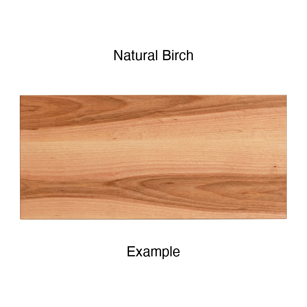Shaker Drawer Front, Solid, in Natural Birch
