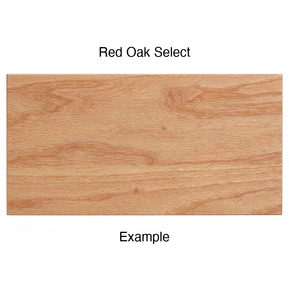 Tacoma Drawer Front (Plank Style) in Red Oak Select