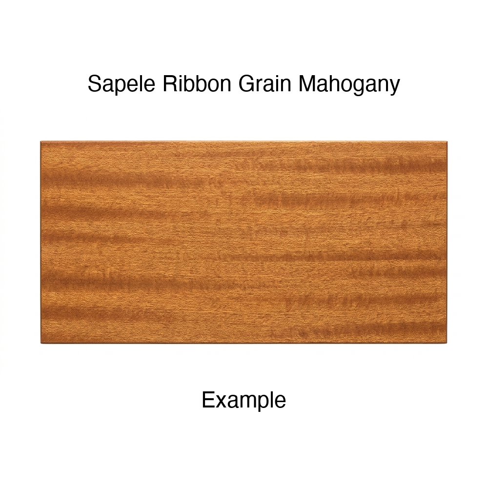 Harmony Drawer Front, Solid, in Sapele Ribbon Grain Mahogany