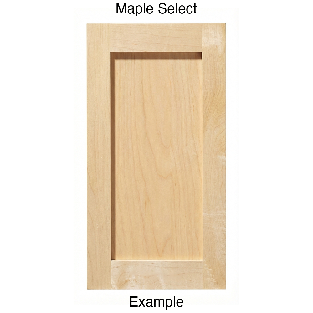 Shaker Recessed Panel Cabinet Door in Maple Select