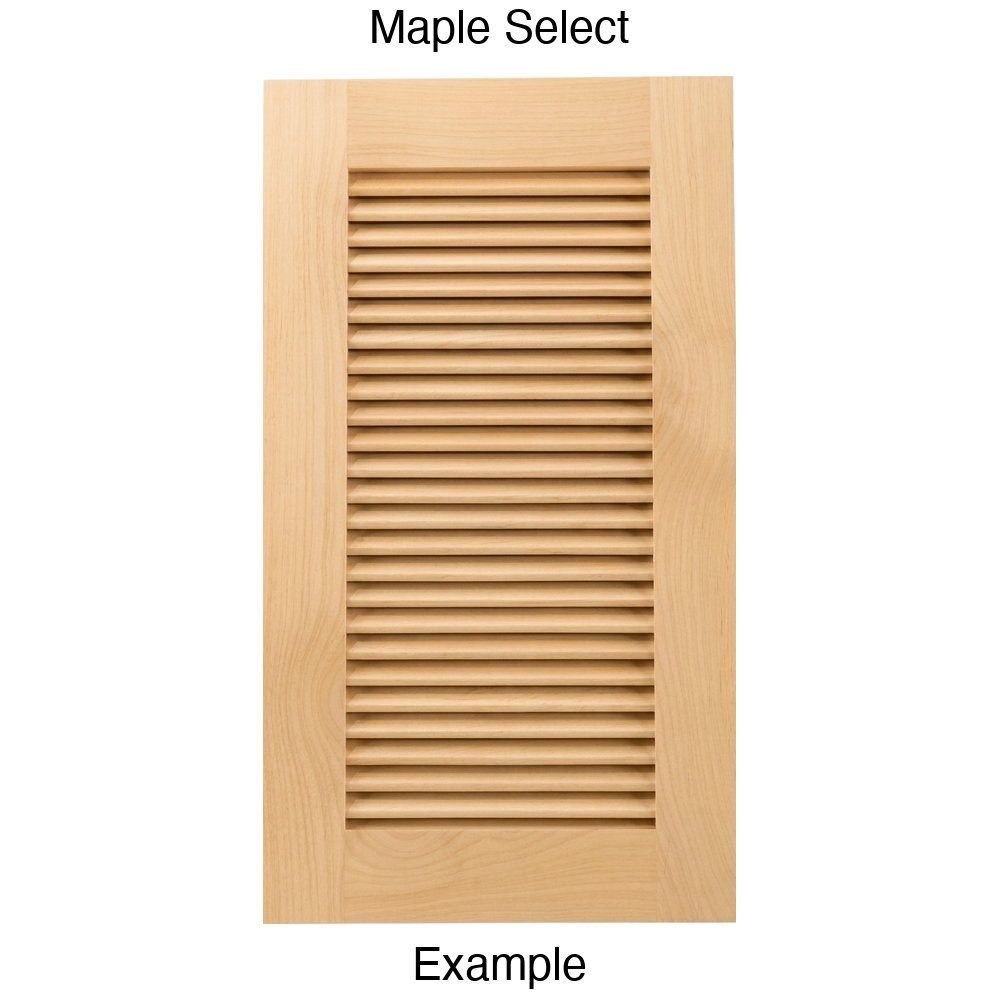 True Louver Louvered Cabinet Door in Maple Select