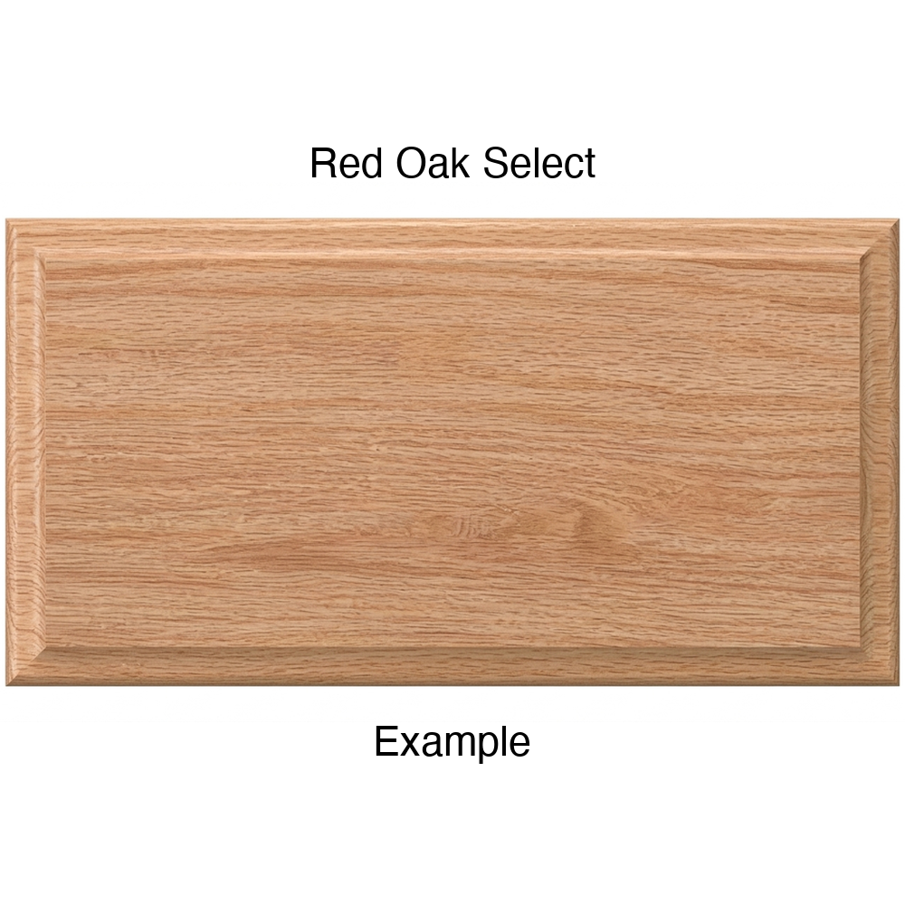 Adobe Drawer Front, Solid, in Red Oak Select