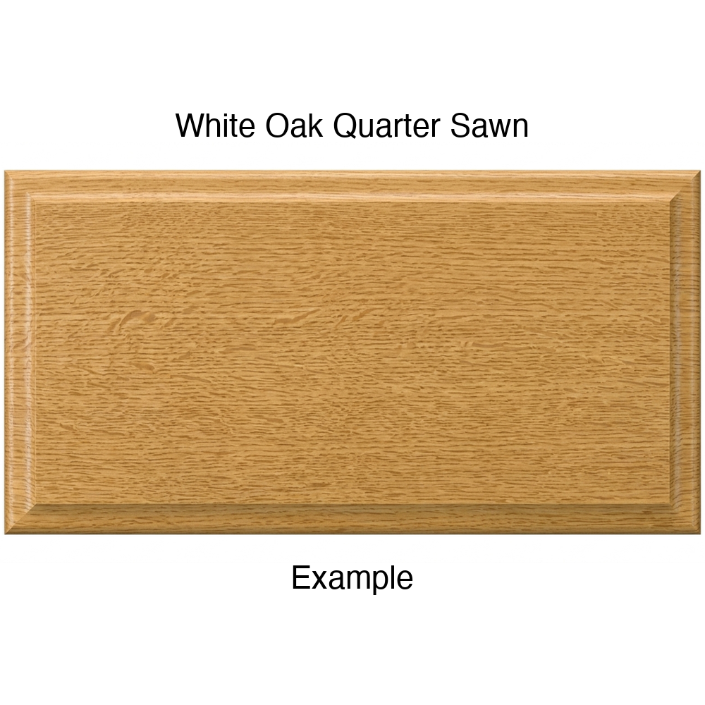 Adobe Drawer Front, Solid, in White Oak Quarter Sawn