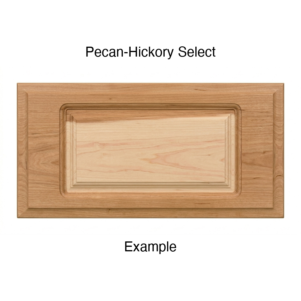 Adobe Drawer Front, Routed, in Pecan-Hickory Select