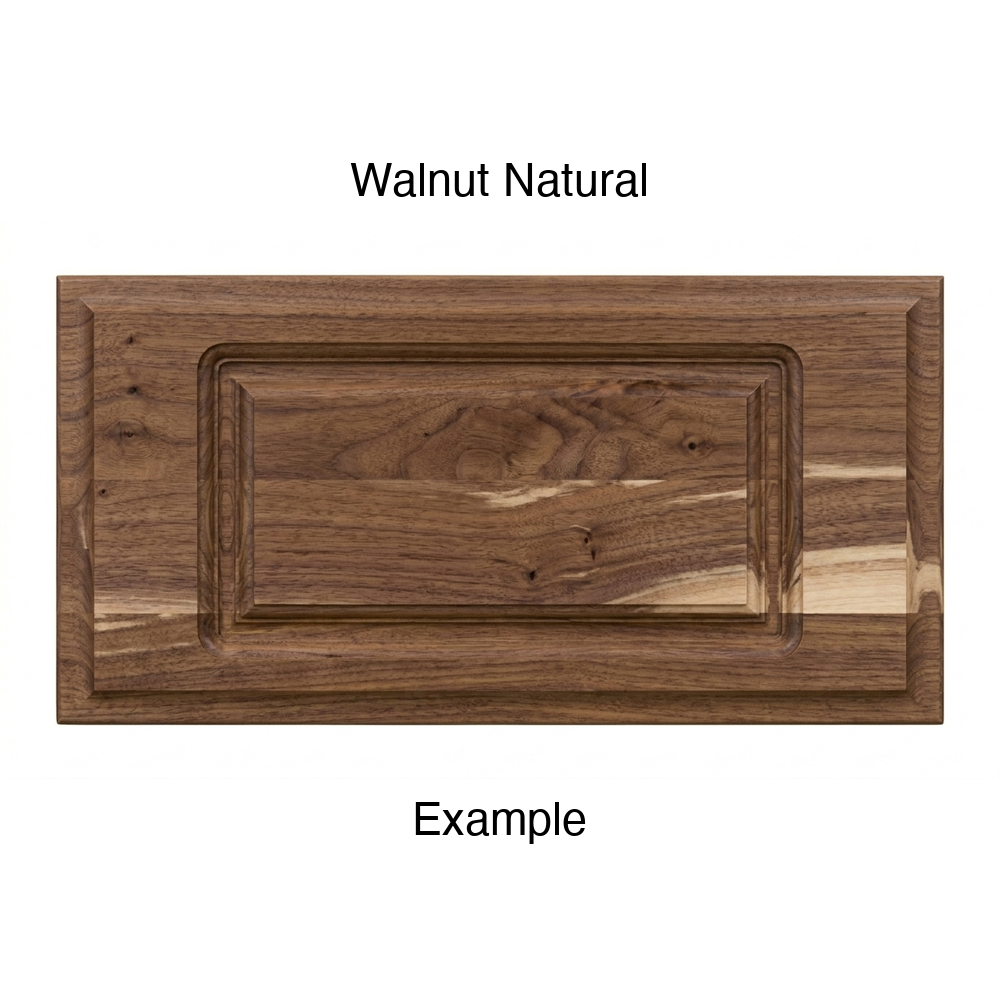 Adobe Drawer Front, Routed, in Walnut Natural