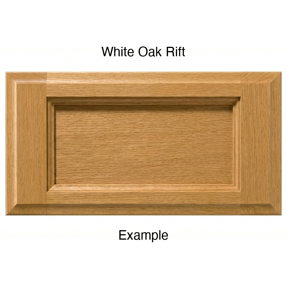 Adobe Drawer Front, 5-Piece, in White Oak Rift