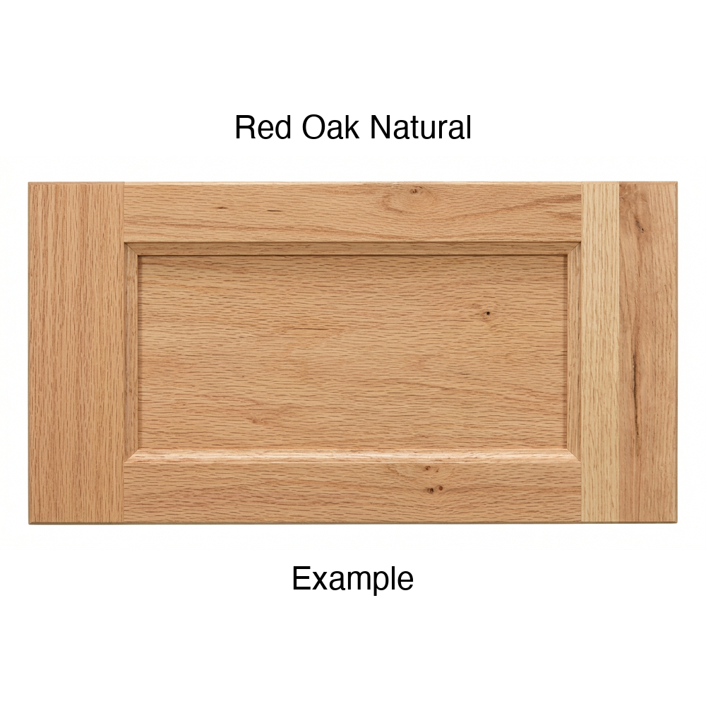 Alpine Drawer Front, 5-Piece, in Red Oak Natural