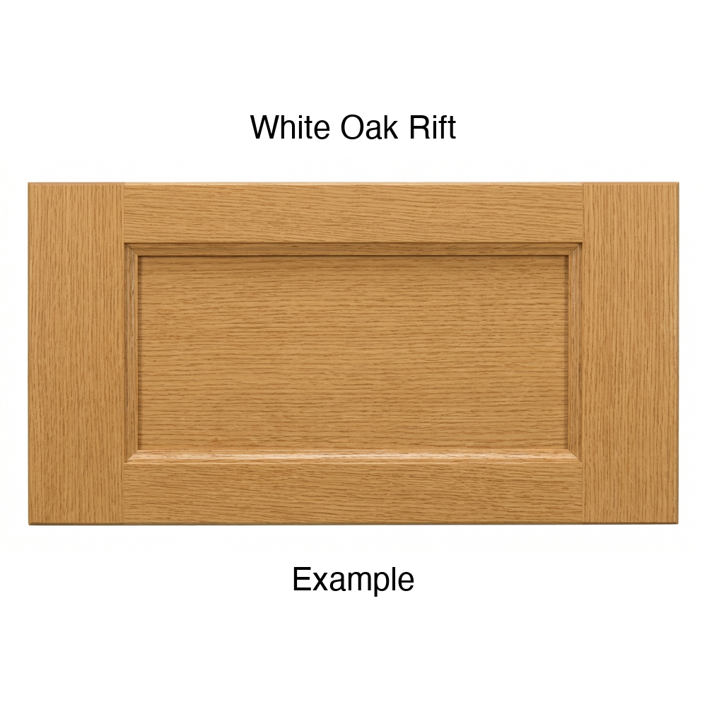 Alpine Drawer Front, 5-Piece, in White Oak Rift