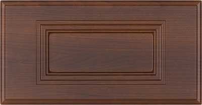 Thermofoil drawer front with recessed panel