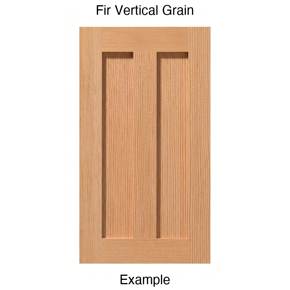 Auburn Recessed Panel Cabinet Door in Fir Vertical Grain