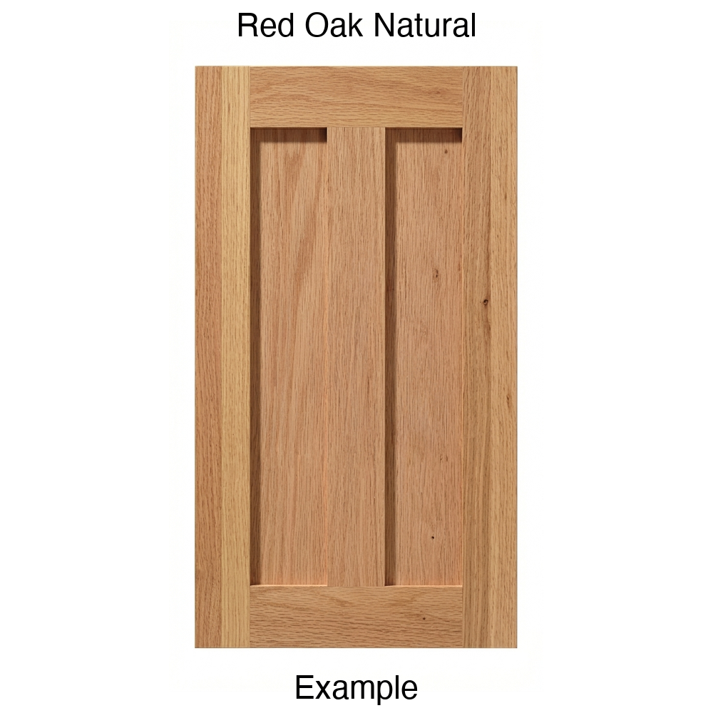 Auburn Recessed Panel Cabinet Door in Red Oak Natural