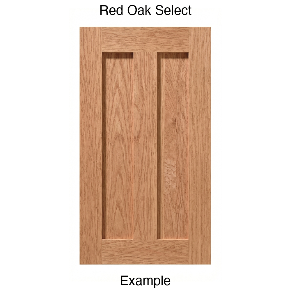 Auburn Recessed Panel Cabinet Door in Red Oak Select