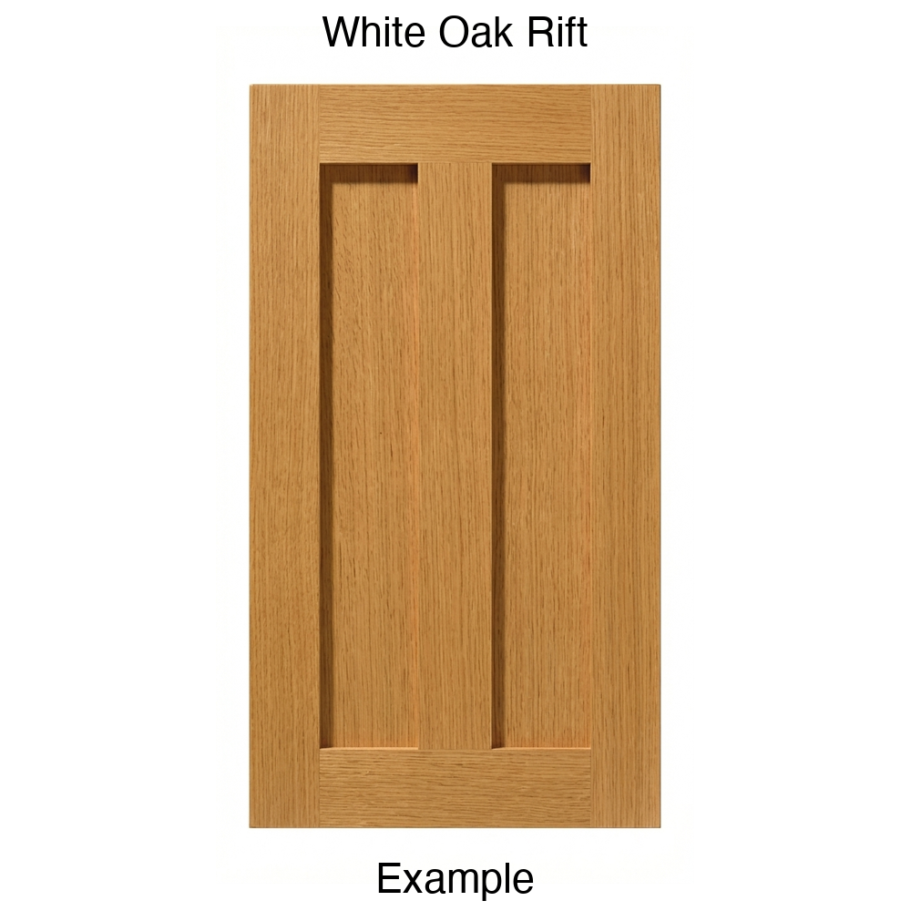 Auburn Recessed Panel Cabinet Door in White Oak Rift