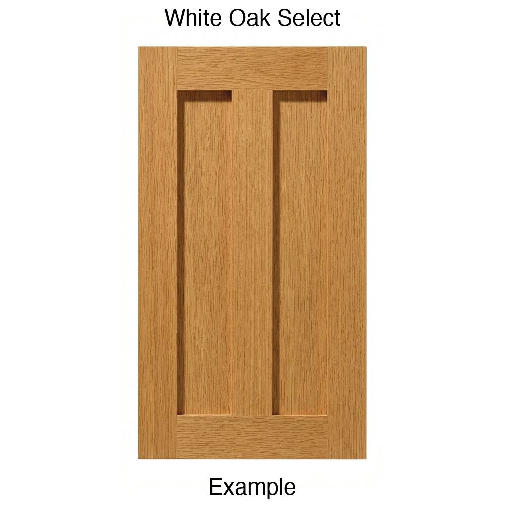 Auburn Recessed Panel Cabinet Door in White Oak Select