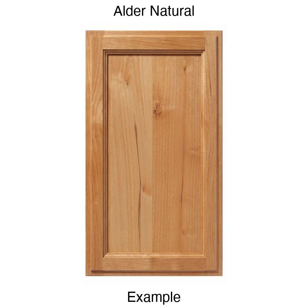 Bronco Recessed Panel Cabinet Door in Alder Natural