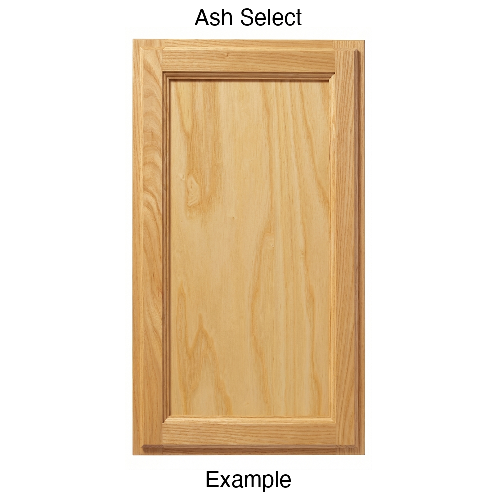 Bronco Recessed Panel Cabinet Door in Ash Select