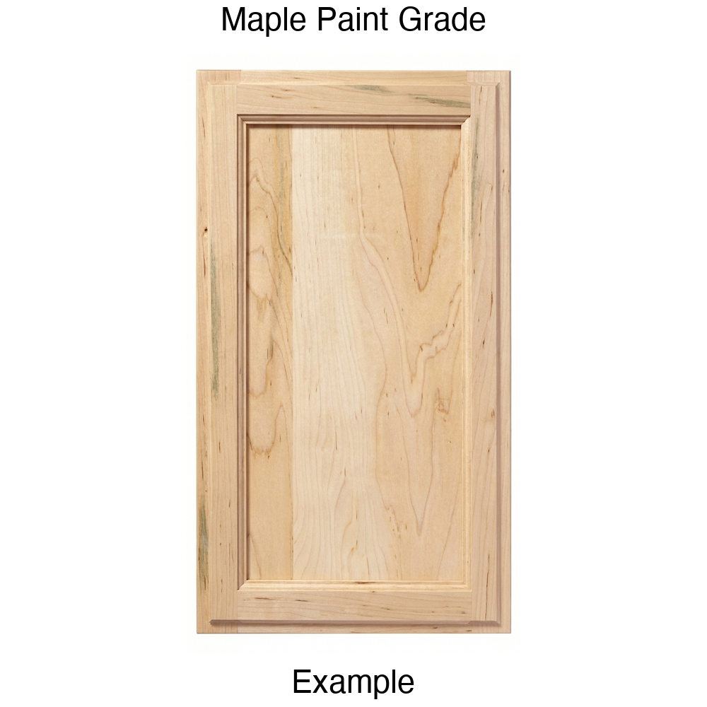 Bronco Recessed Panel Cabinet Door in Maple Paint Grade