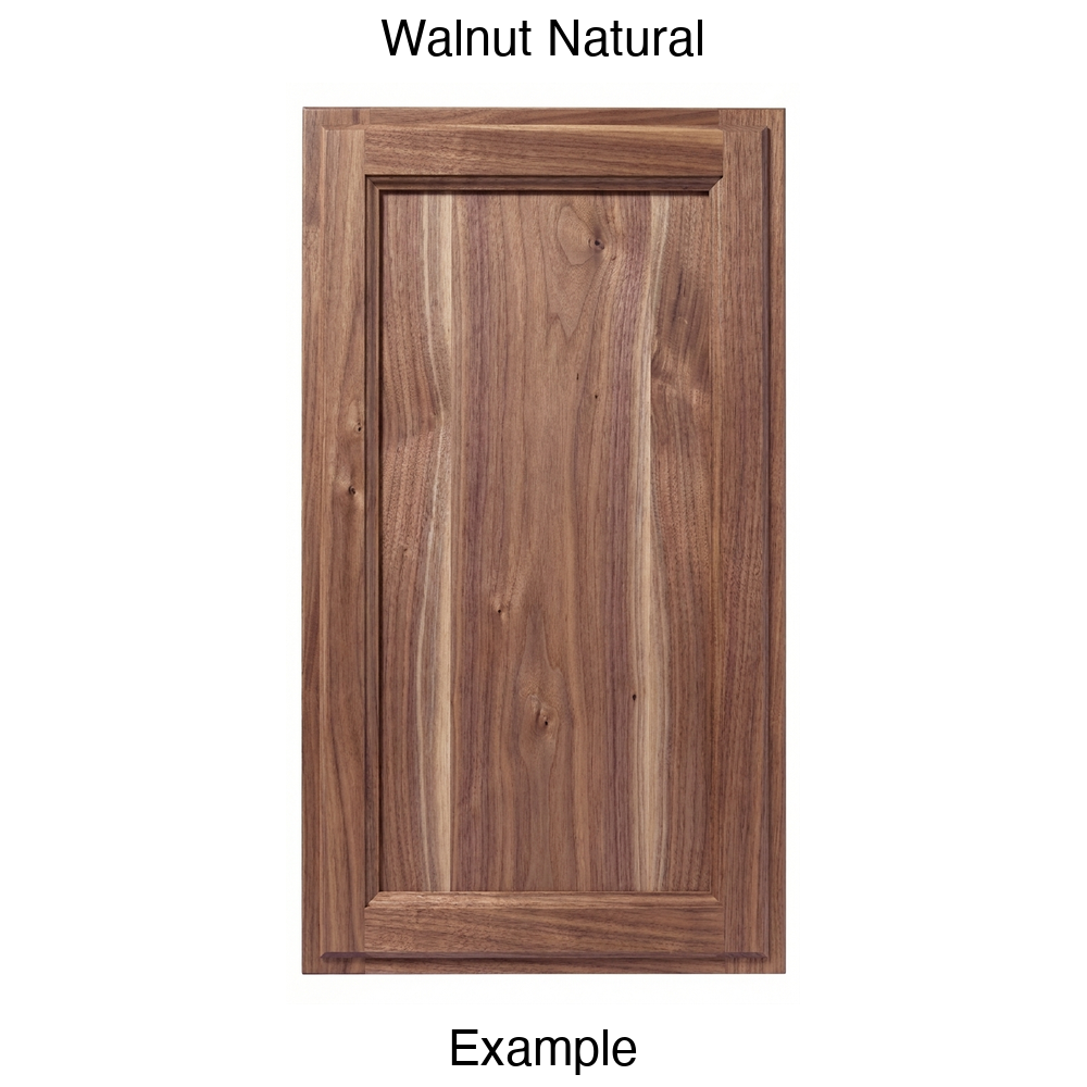 Bronco Recessed Panel Cabinet Door in Walnut Natural