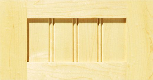 Camden shaker style cabinet crawer front with beadboard inset panel