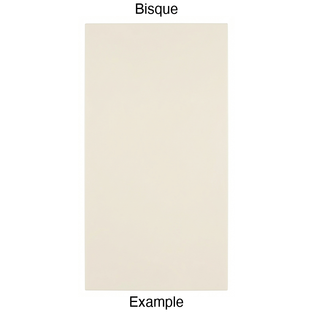 DBQ Slab Thermofoil Cabinet Door (Tacoma Style) in Bisque