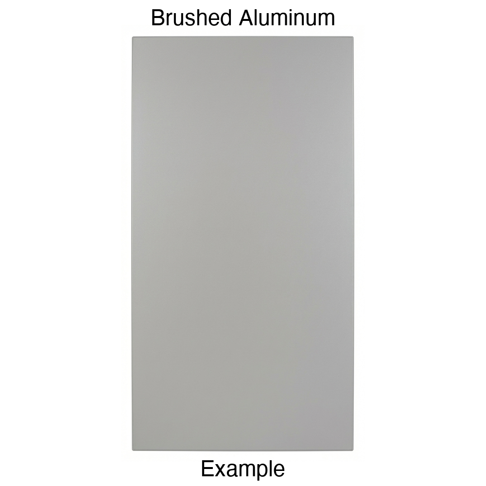 DBQ Slab Thermofoil Cabinet Door (Tacoma Style) in Brushed Aluminum