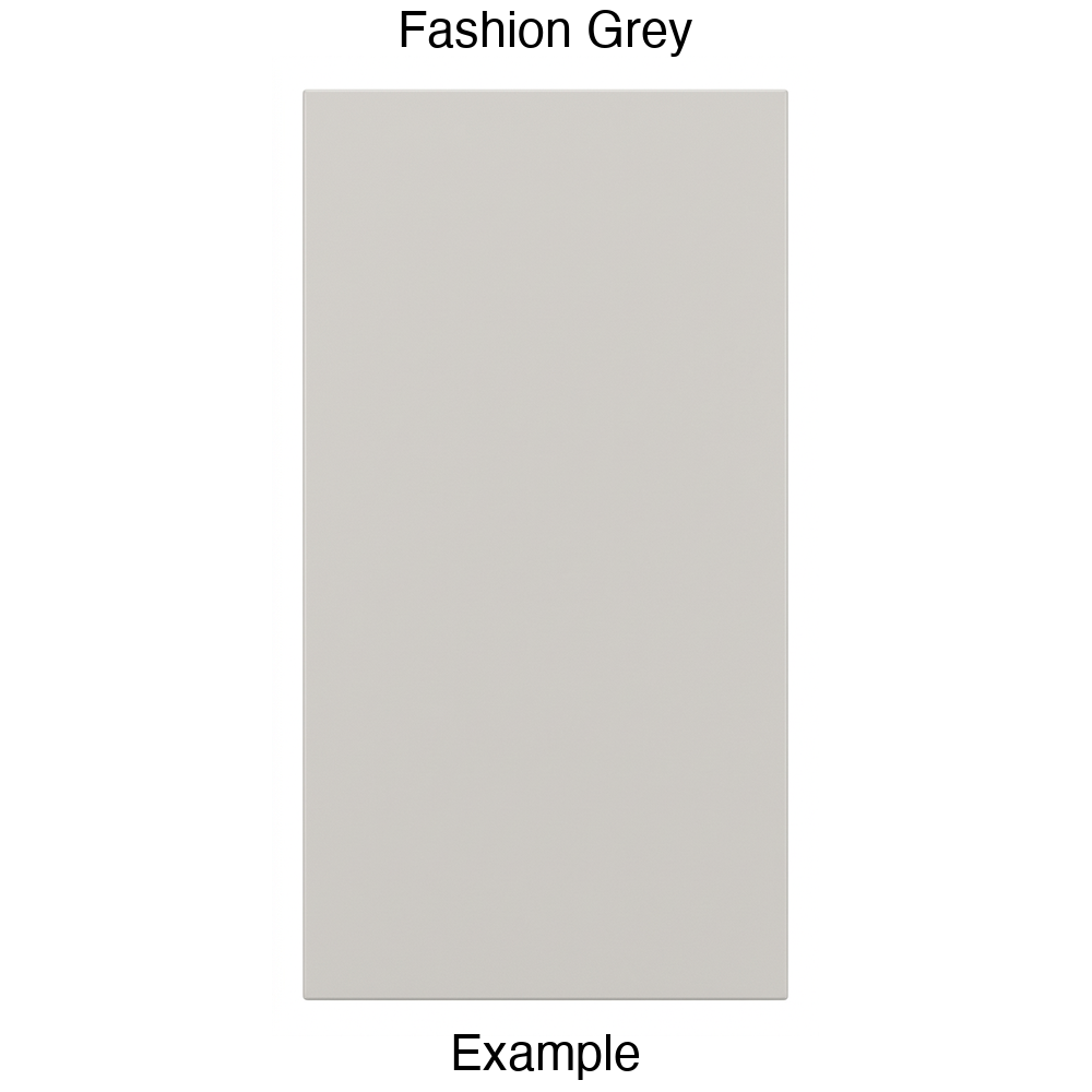 DBQ Slab Thermofoil Cabinet Door (Tacoma Style) in Fashion Grey