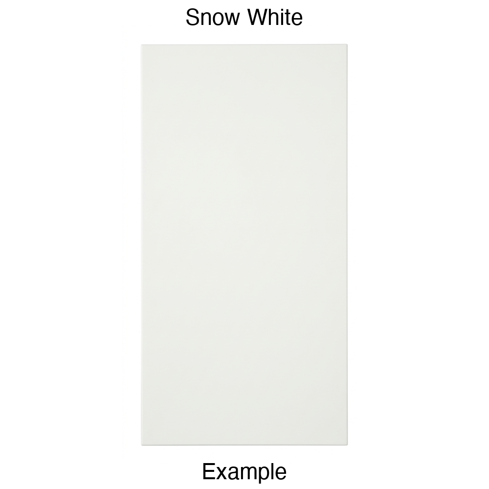 DBQ Slab Thermofoil Cabinet Door (Tacoma Style) in Snow White