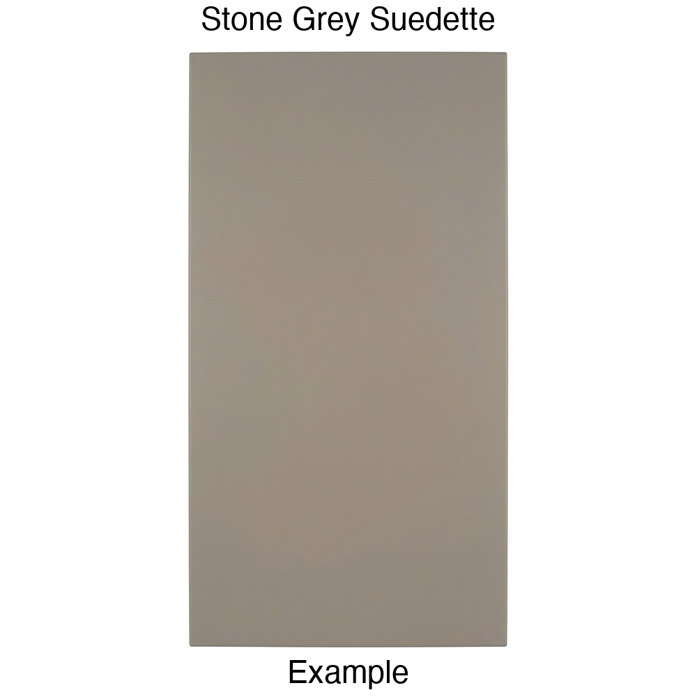 DBQ Slab Thermofoil Cabinet Door (Tacoma Style) in Stone Grey Suedette