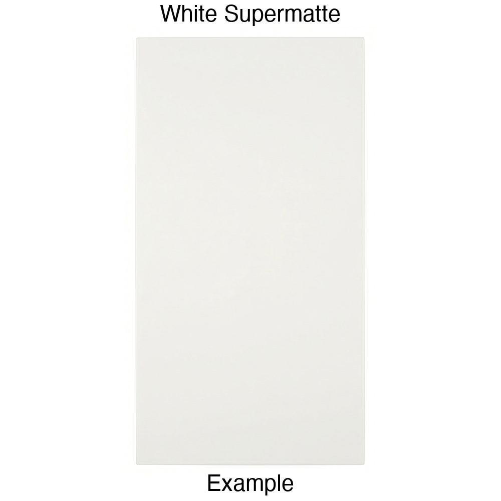 DBQ Slab Thermofoil Cabinet Door (Tacoma Style) in White Supermatte
