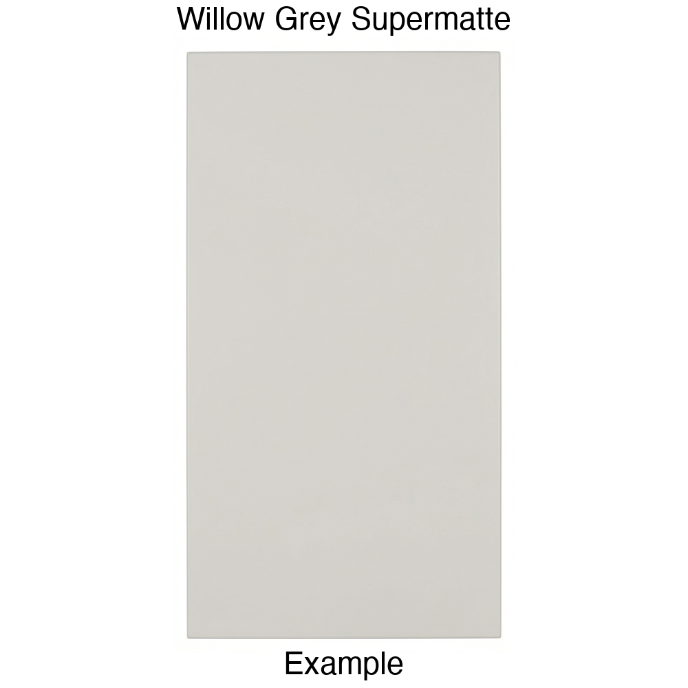 DBQ Slab Thermofoil Cabinet Door (Tacoma Style) in Willow Grey Supermatte