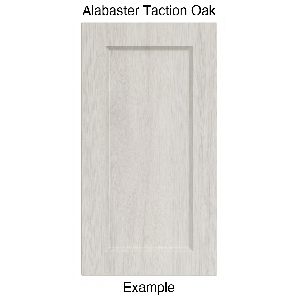 DR1 Recessed Panel Thermofoil Cabinet Door (Artesia Style) in Alabaster Taction Oak