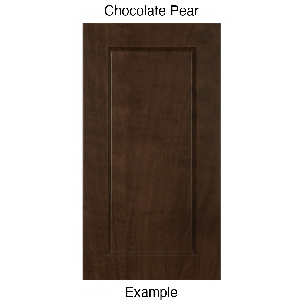 DR1 Recessed Panel Thermofoil Cabinet Door (Artesia Style) in Chocolate Pear