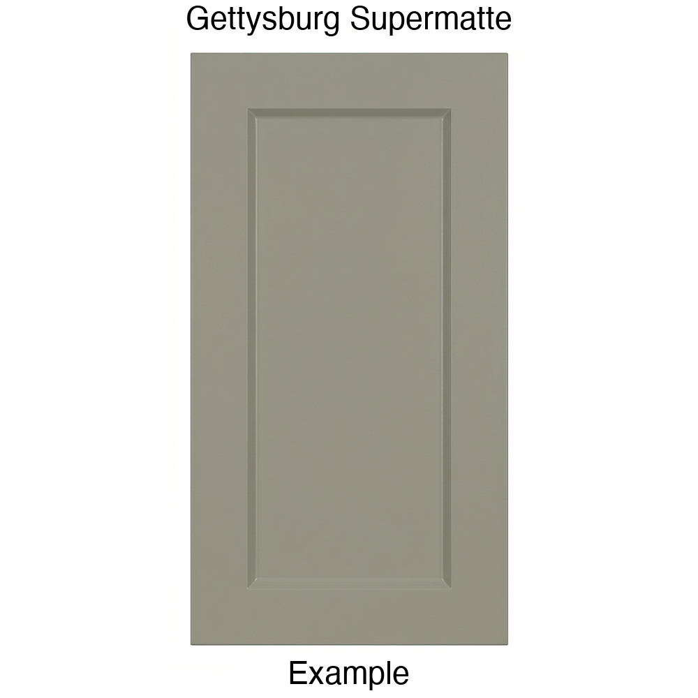 DR1 Recessed Panel Thermofoil Cabinet Door (Artesia Style) in Gettysburg Supermatte