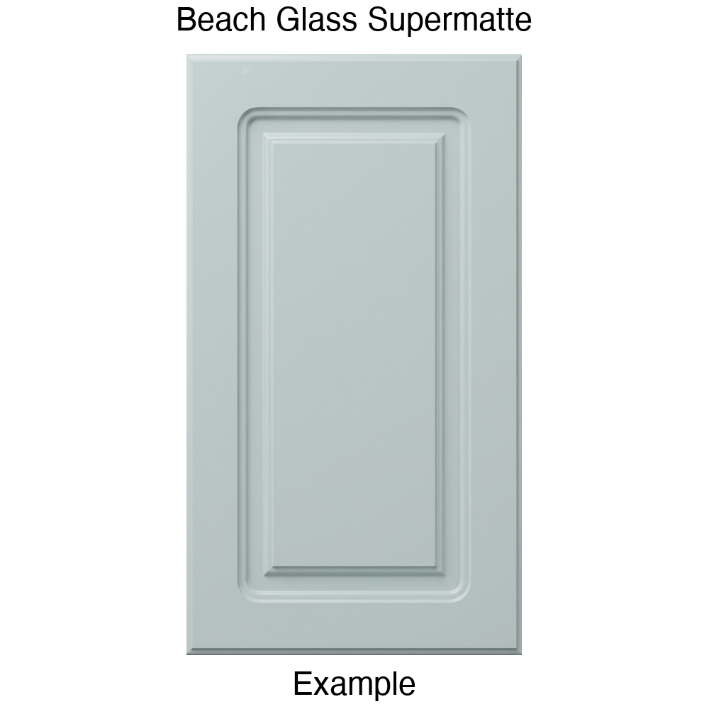 DR8 Raised Panel Thermofoil Cabinet Door in Beach Glass Supermatte