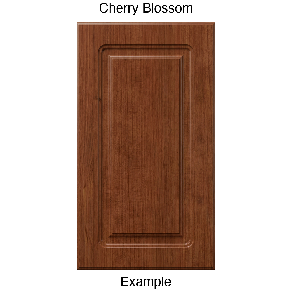 DR8 Raised Panel Thermofoil Cabinet Door in Cherry Blossom