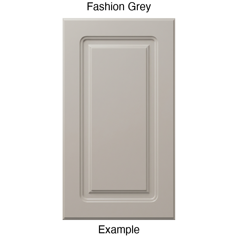 DR8 Raised Panel Thermofoil Cabinet Door in Fashion Grey