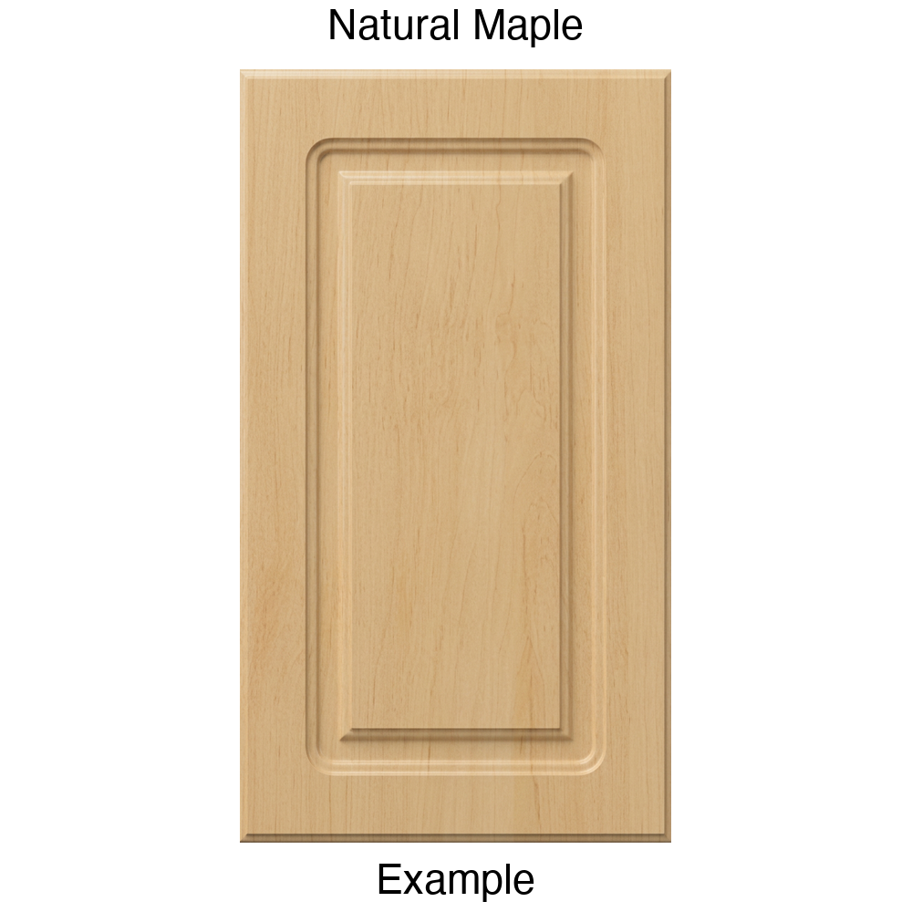 DR8 Raised Panel Thermofoil Cabinet Door in Natural Maple