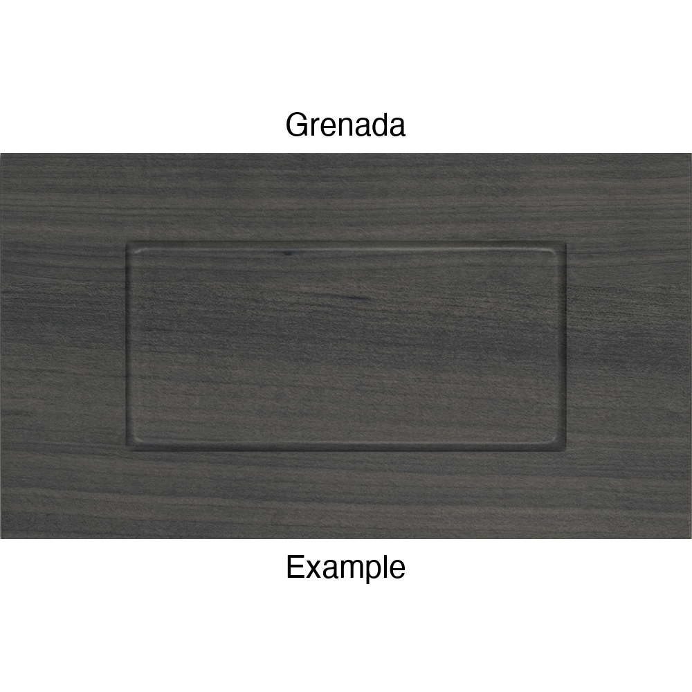 DSS218 Thermofoil Drawer Front (Shallow Shaker Style), Routed, in Grenada