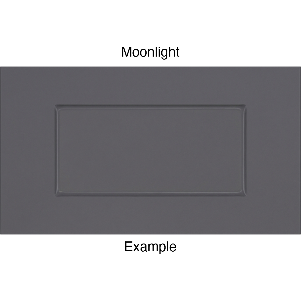 DSS218 Thermofoil Drawer Front (Shallow Shaker Style), Routed, in Moonlight