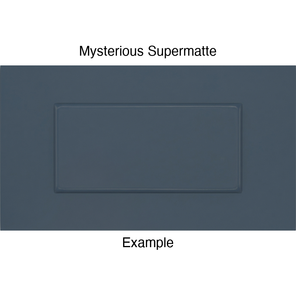 DSS218 Thermofoil Drawer Front (Shallow Shaker Style), Routed, in Mysterious Supermatte